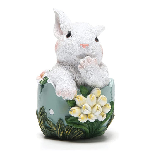 Easter Bunny Resin Statue Ornament Spring Home Decor