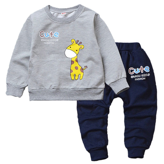 Baby suit Long sleeve T-shirt+pants 2 piece set
