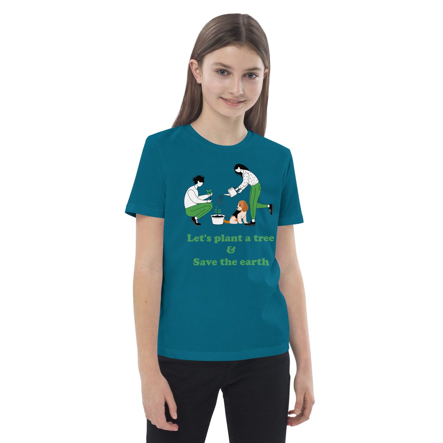 Organic cotton kids t-shirt - Save the earth