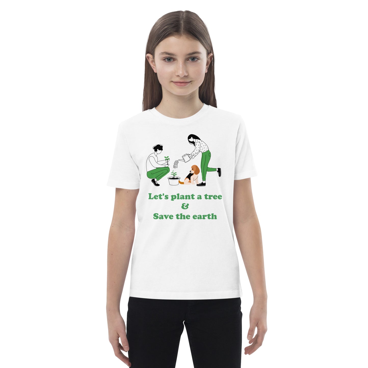 Organic cotton kids t-shirt - Save the earth