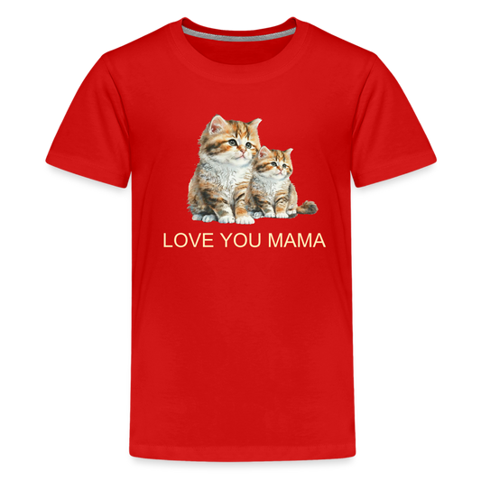 Kids' Premium T-Shirt-Love you mama - red