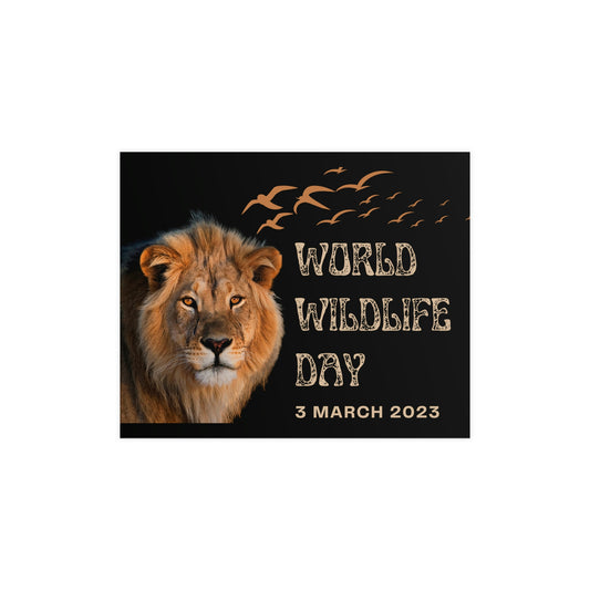 Vertical and Horizontal Matte Posters-World Wild Life Day