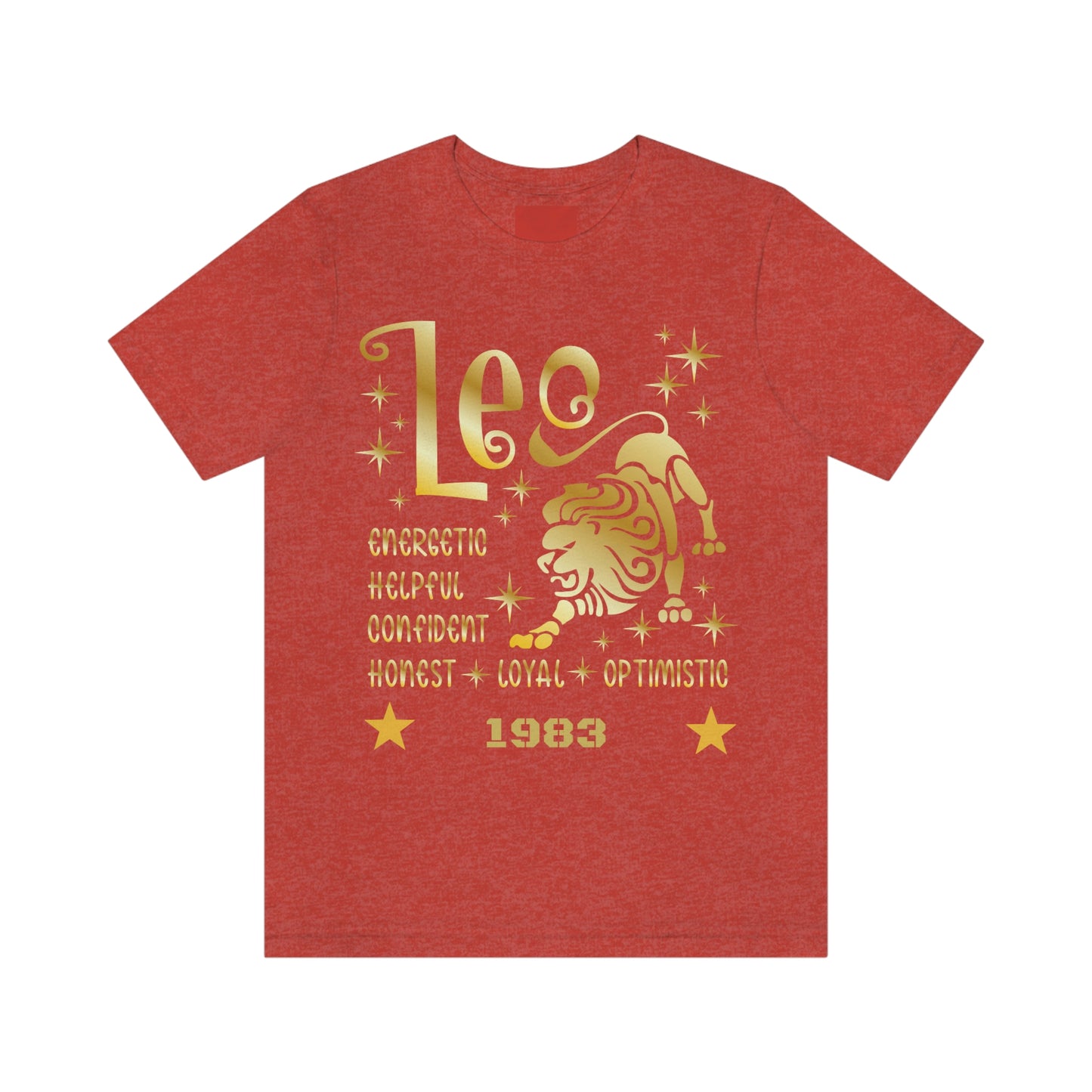 Unisex Jersey Short Sleeve Tee - Zodiac sign Leo -40th Birthday Gift