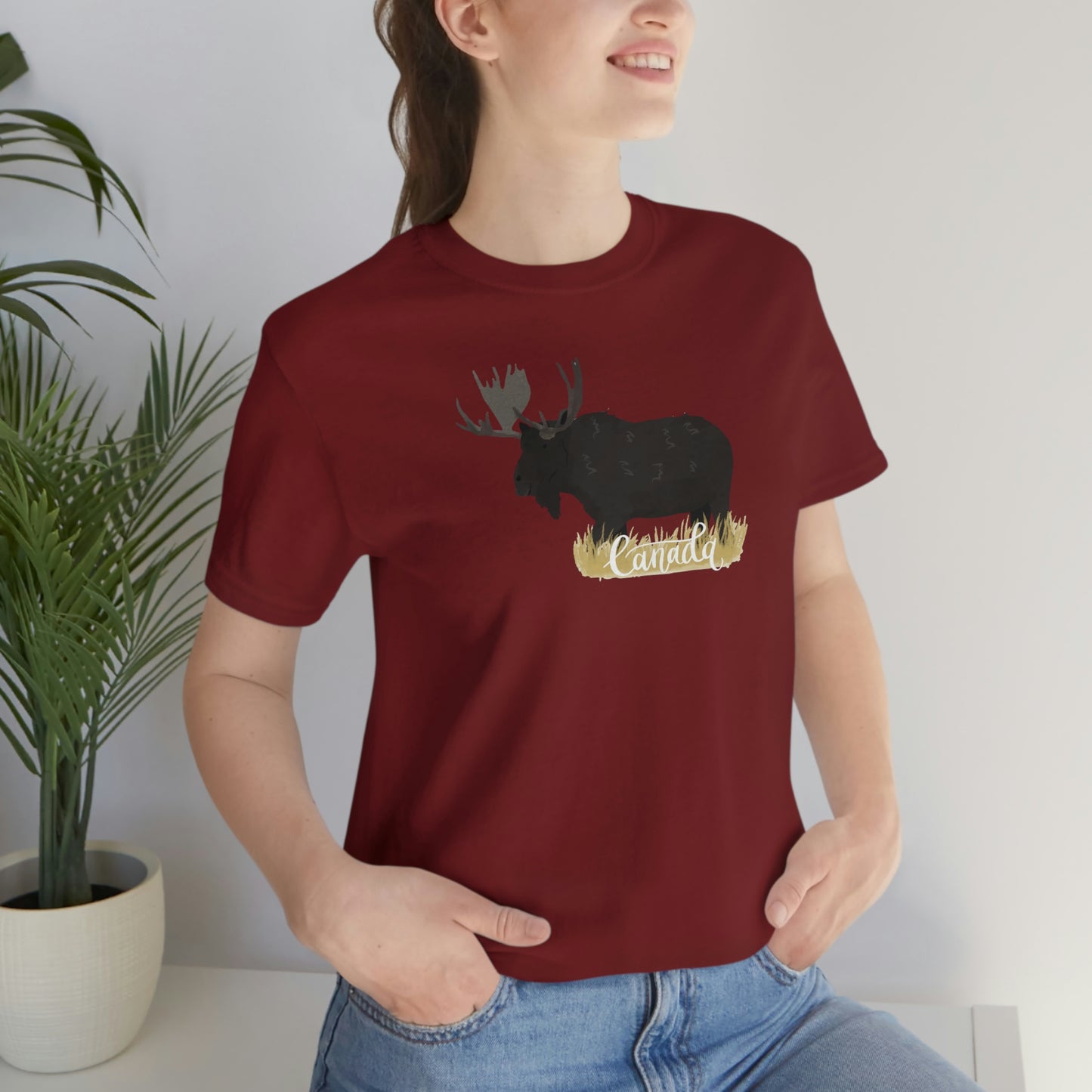 Unisex Jersey Short Sleeve Tee-Canadian Moose