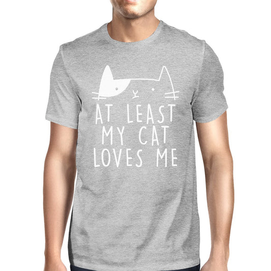 Men's Cat Lovers Grey T-Shirt