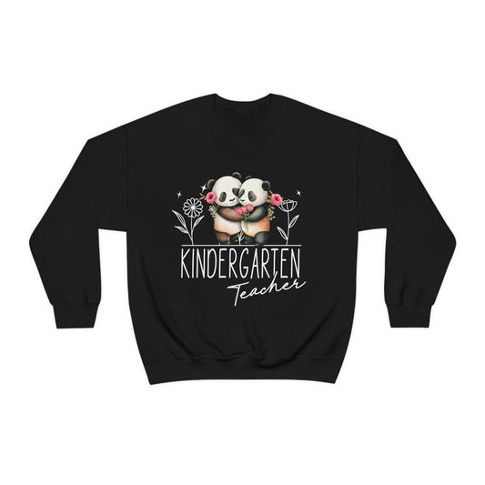 Unisex Heavy Blend™ Crewneck Sweatshirt-Love Panda- Kindegarten Teacher