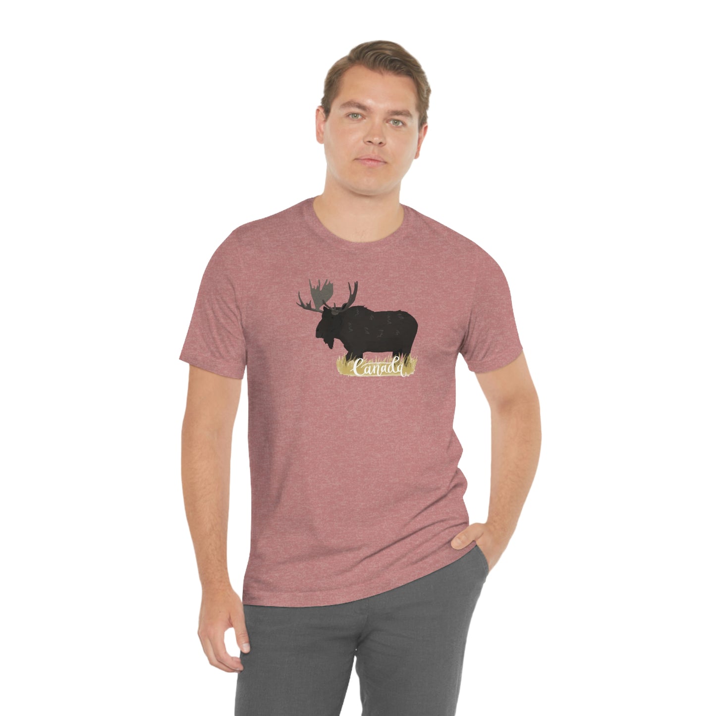 Unisex Jersey Short Sleeve Tee-Canadian Moose