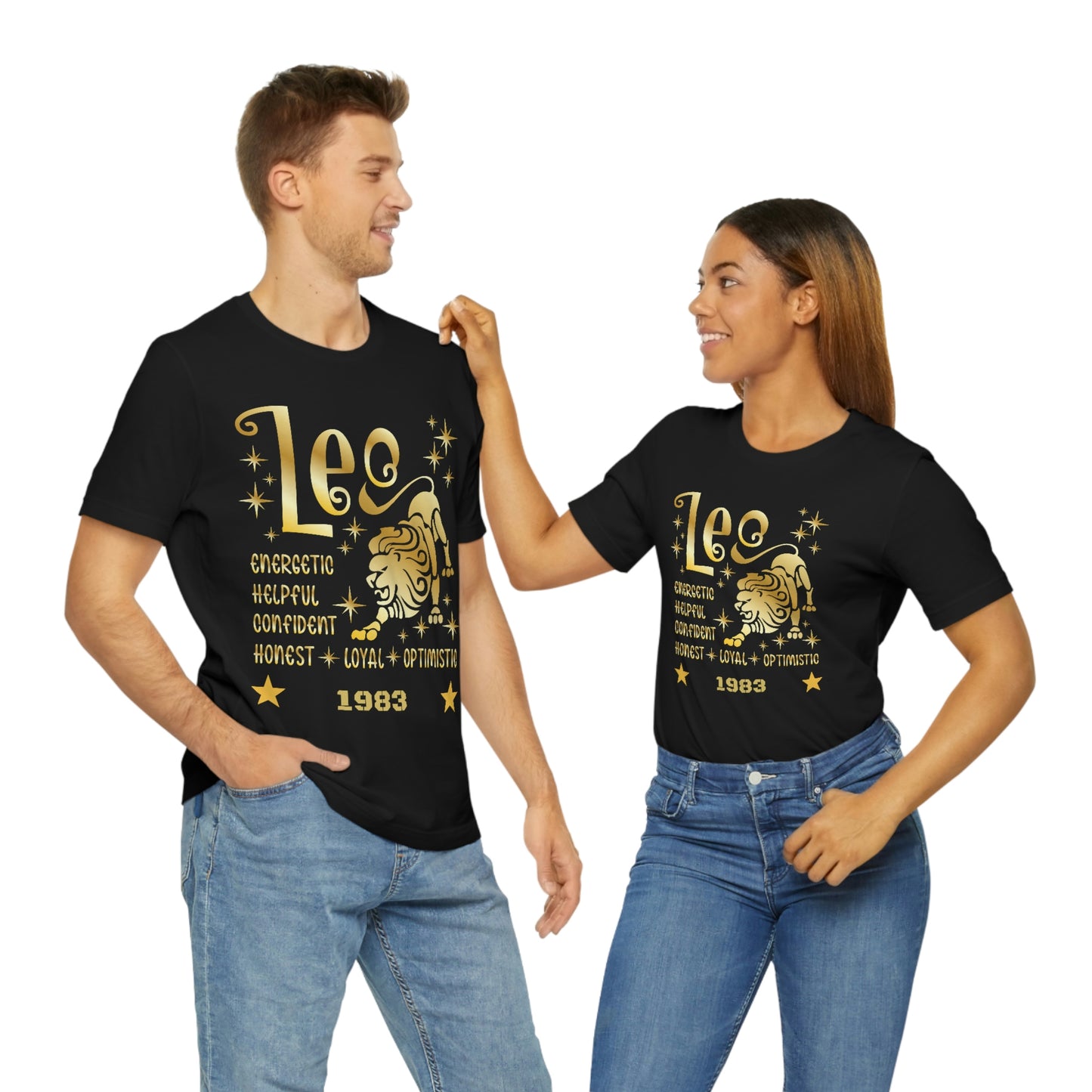 Unisex Jersey Short Sleeve Tee - Zodiac sign Leo -40th Birthday Gift