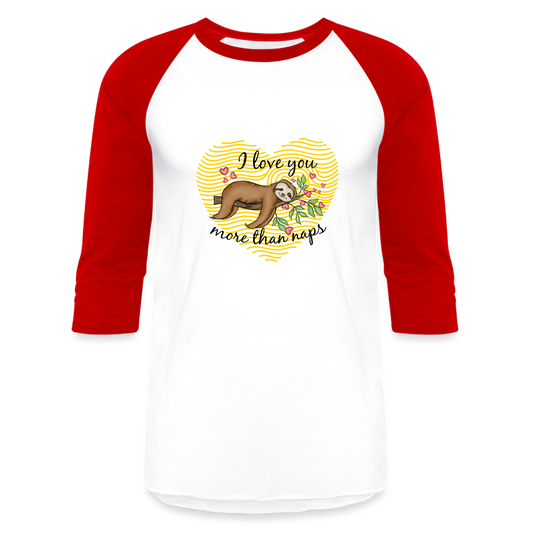 Baseball T-Shirt - Monkey Lovers - white/red
