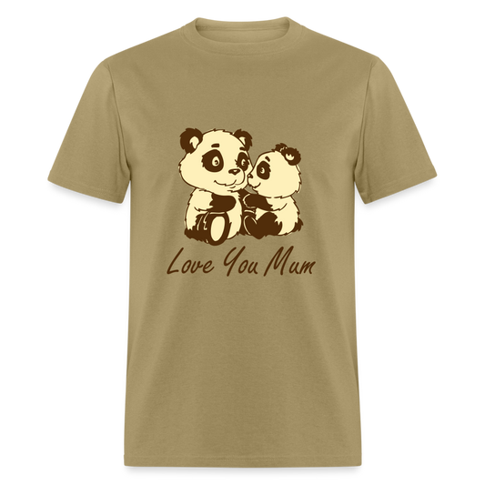 Unisex Classic T-Shirt-Love you Mum - khaki