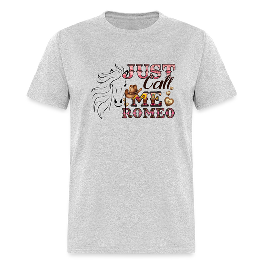 Unisex Classic T-Shirt-Romeo-Love Horse - heather gray
