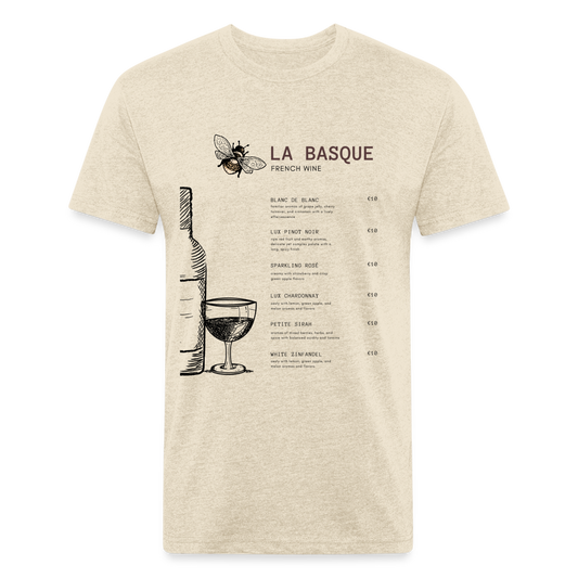 Fitted Cotton/Poly T-Shirt - La Basque-Beetle - heather cream