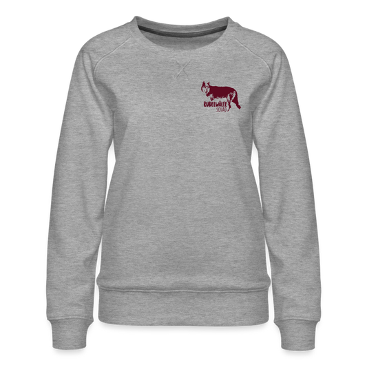 Women’s Premium Sweatshirt-Wolf - heather grey