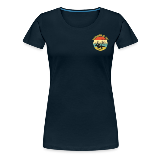 Women’s Premium T-Shirt-Navy Blue-Auckland Cup day - deep navy