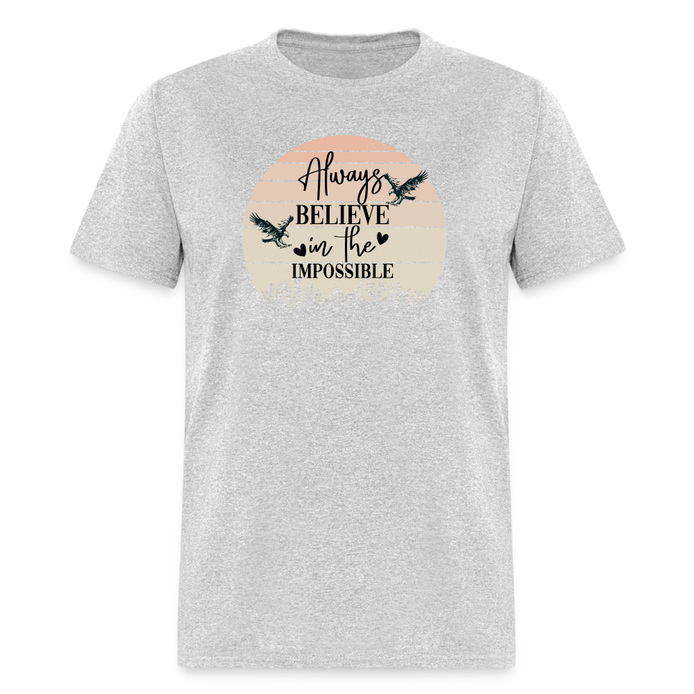 Unisex Classic T-Shirt-Believe - heather gray