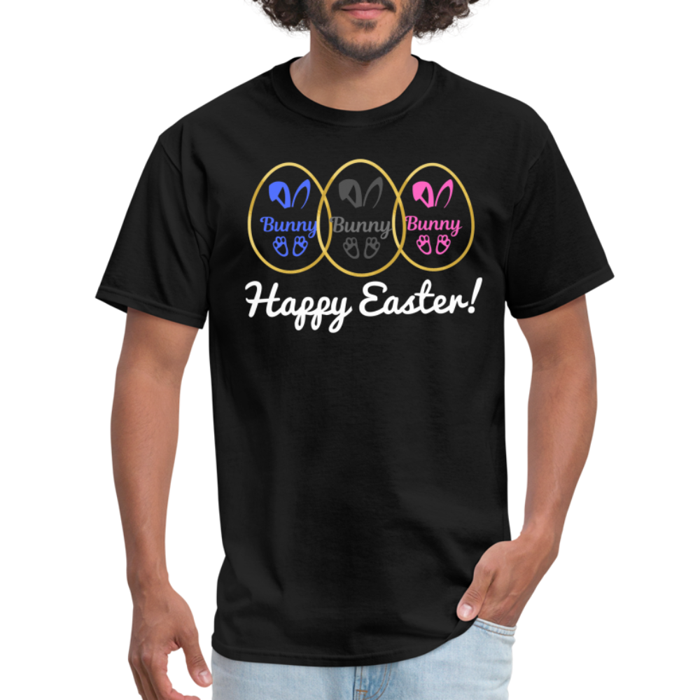 Unisex Classic T-Shirt-Happy Easter-Bunny - black