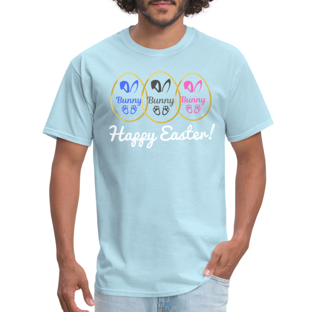 Unisex Classic T-Shirt-Happy Easter-Bunny - powder blue