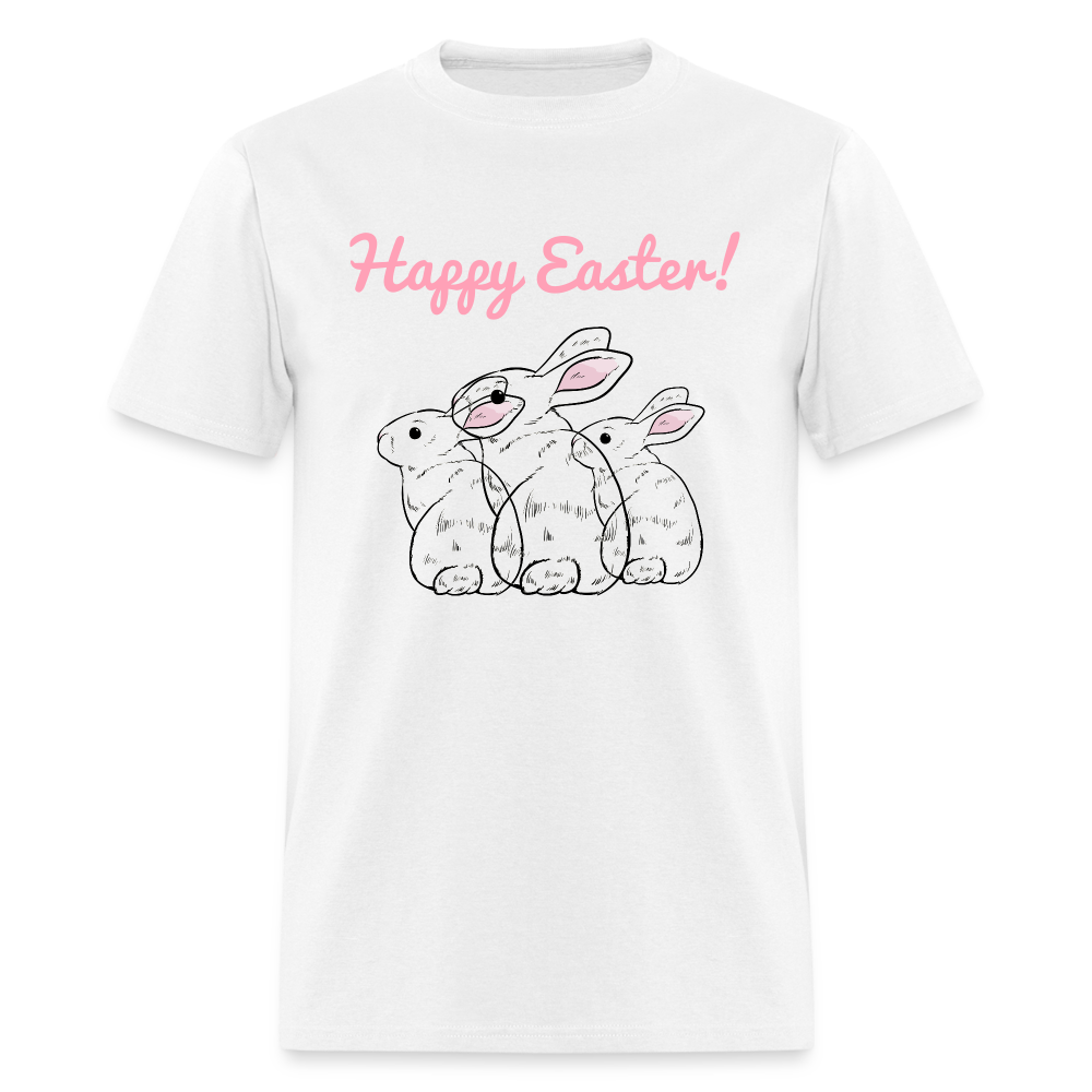 Unisex Classic T-Shirt-Happy Easter-Bunnies - white