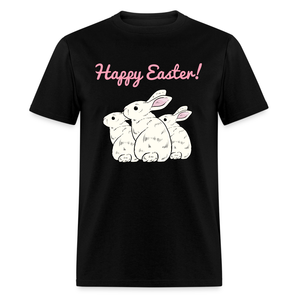 Unisex Classic T-Shirt-Happy Easter-Bunnies - black