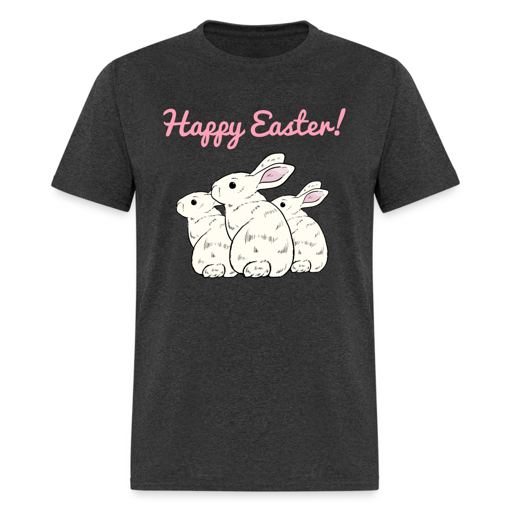 Unisex Classic T-Shirt-Happy Easter-Bunnies - heather black