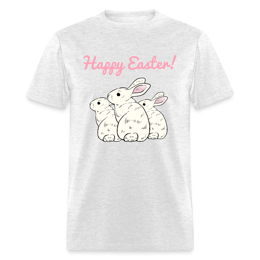 Unisex Classic T-Shirt-Happy Easter-Bunnies - light heather gray