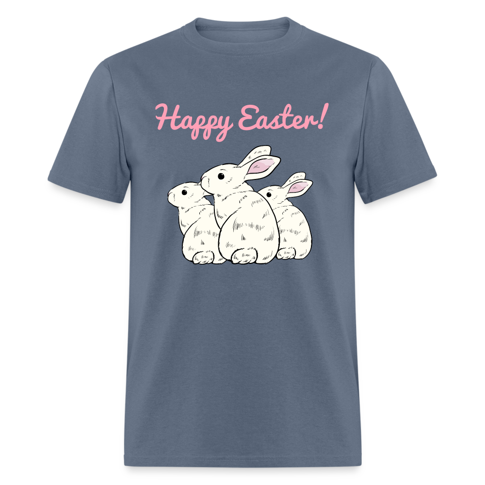 Unisex Classic T-Shirt-Happy Easter-Bunnies - denim