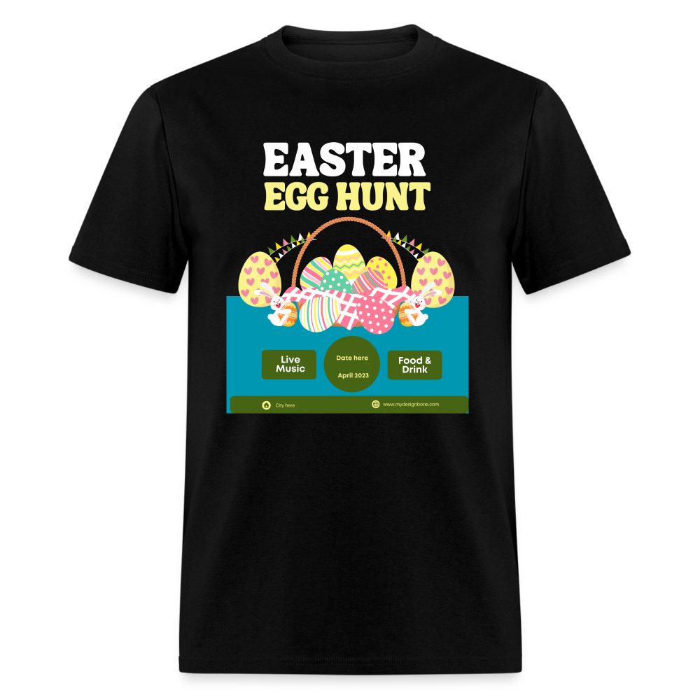 Unisex Classic T-Shirt-Easter Egg Hunt Event Tshirt - black