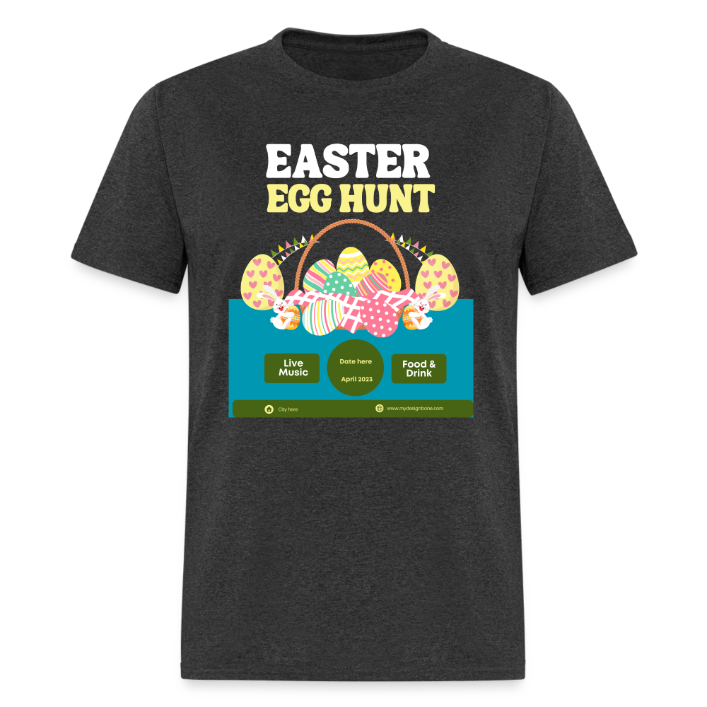 Unisex Classic T-Shirt-Easter Egg Hunt Event Tshirt - heather black