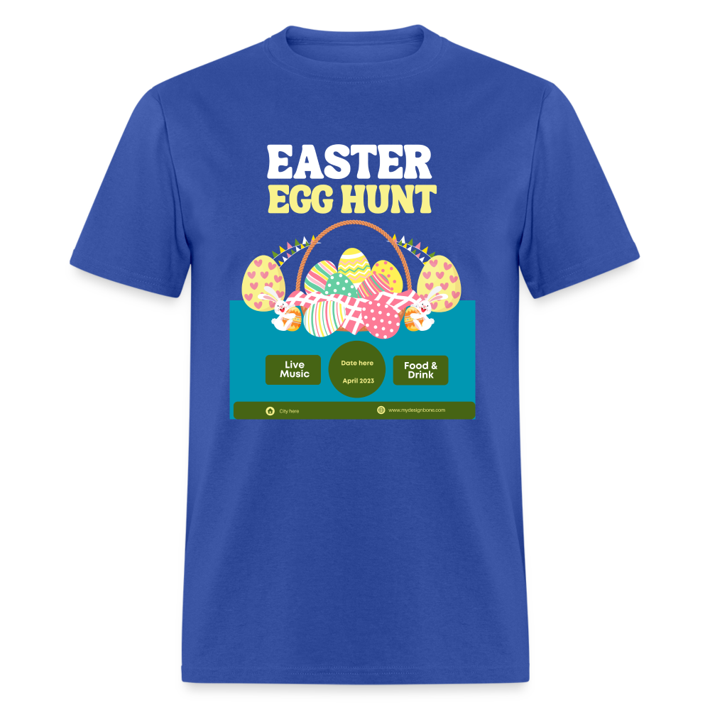 Unisex Classic T-Shirt-Easter Egg Hunt Event Tshirt - royal blue