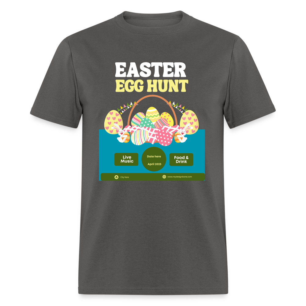 Unisex Classic T-Shirt-Easter Egg Hunt Event Tshirt - charcoal