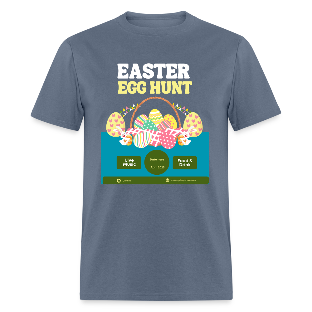 Unisex Classic T-Shirt-Easter Egg Hunt Event Tshirt - denim