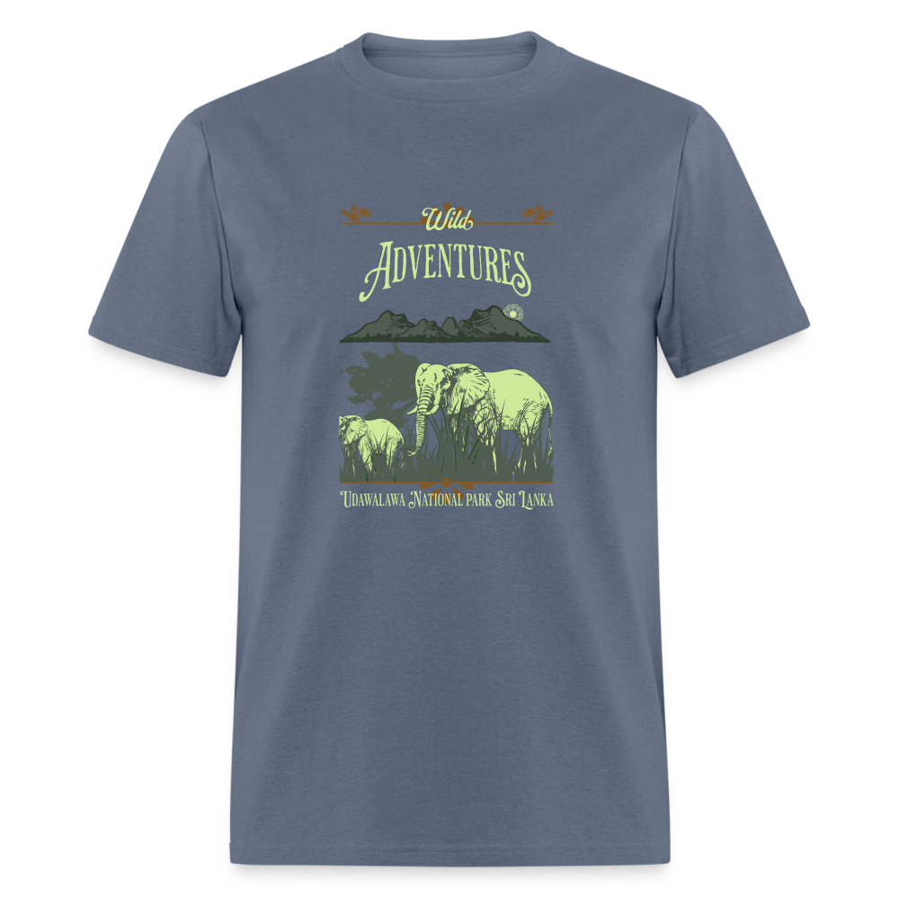 Unisex Classic T-Shirt-Wild Adventures - denim