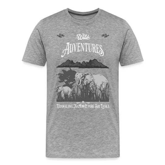 Men's Premium T-Shirt-Wild Adventures -National Park - heather gray