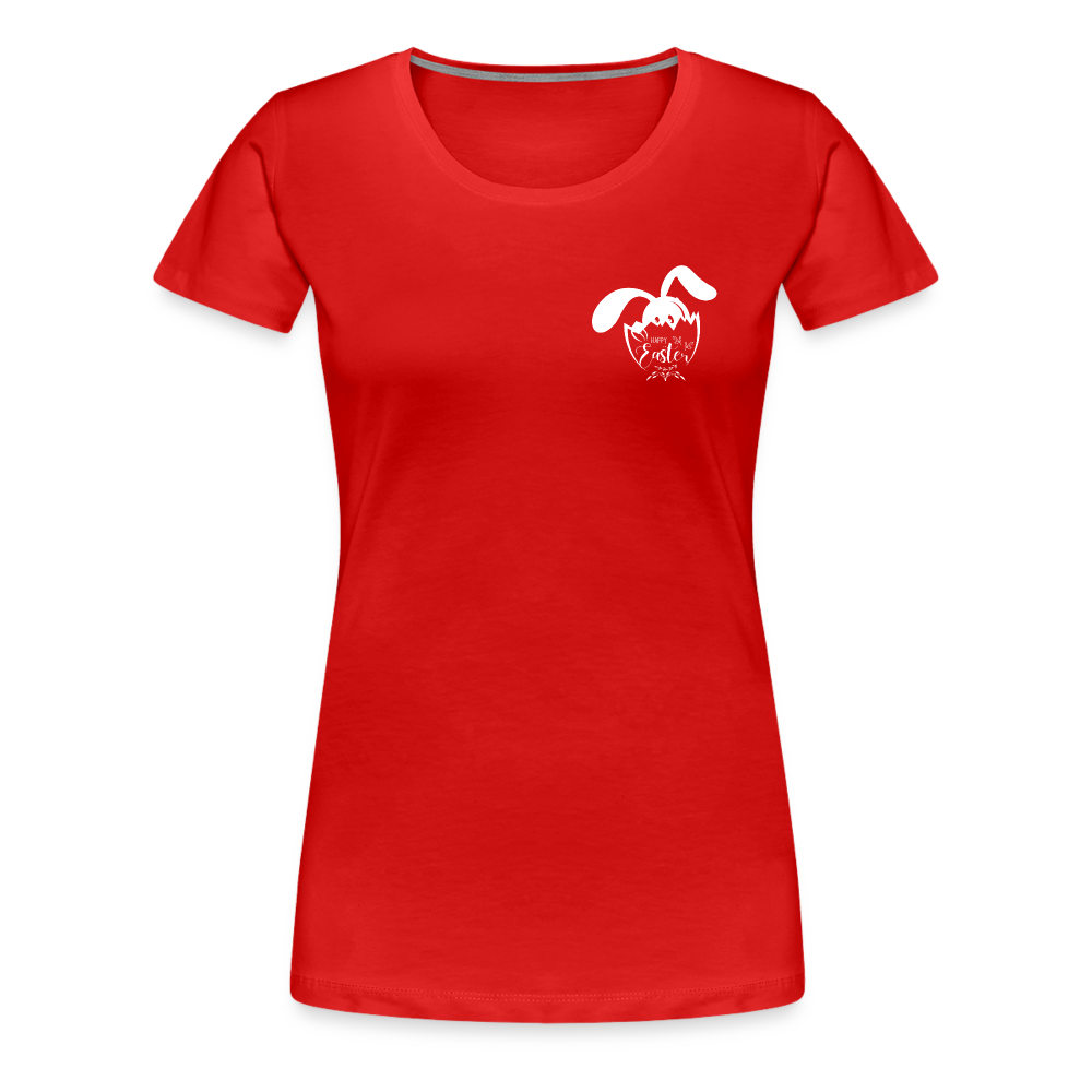 Women’s Premium T-Shirt-Happy Easter! - red