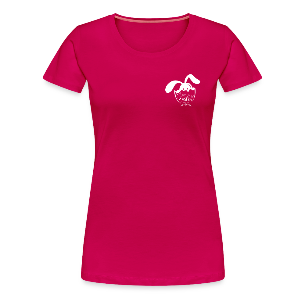 Women’s Premium T-Shirt-Happy Easter! - dark pink