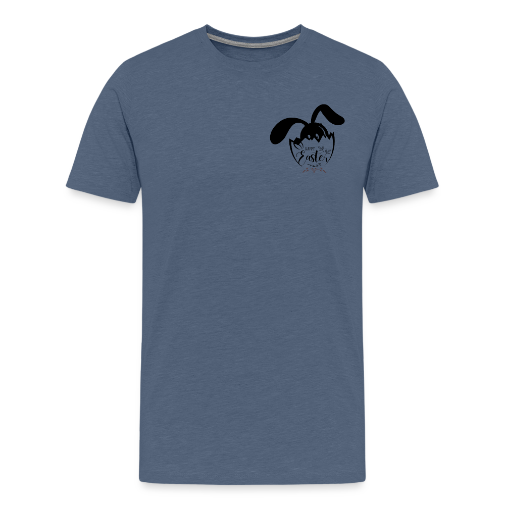 Men's Premium T-Shirt-Happy Easter! - heather blue