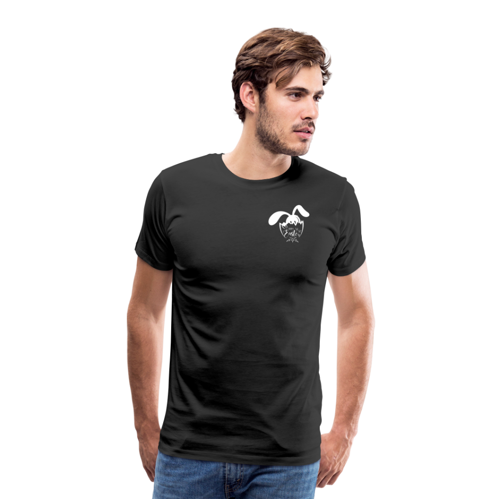Men's Premium  Black T-Shirt-Happy Easter! - black