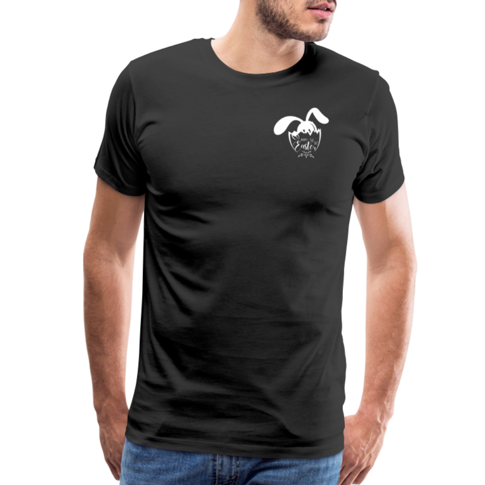 Men's Premium  Black T-Shirt-Happy Easter! - black